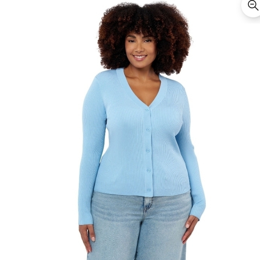Edited by Remi Bader Women's Cardigan Light Blue